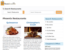 Tablet Screenshot of phoenixrestaurants.com